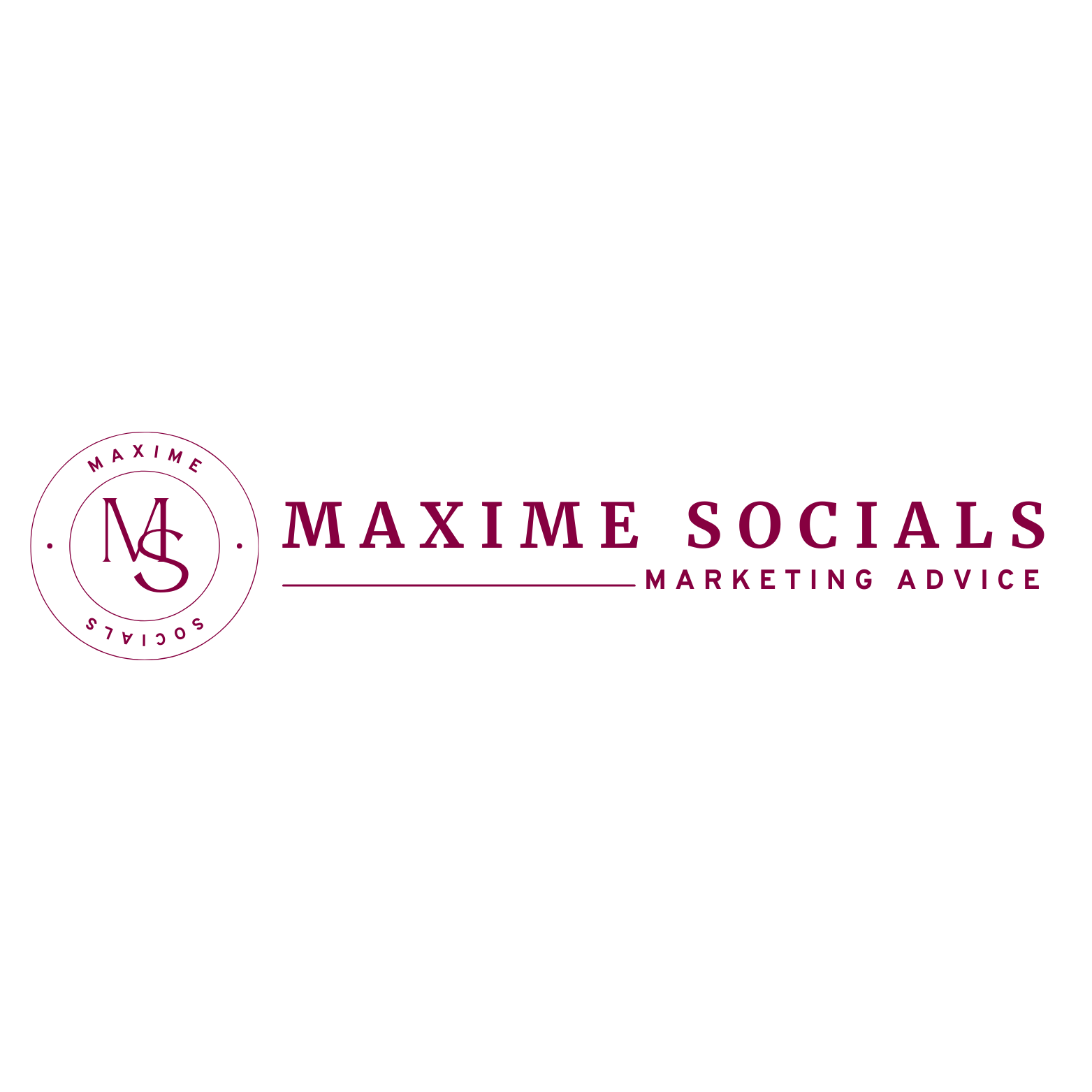 Maxime Socials logo, representing a digital marketing and social media agency helping brands grow in Spain and the Netherlands.